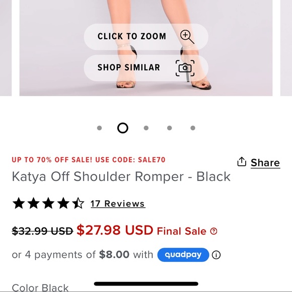 Fashion Nova Katya romper - Picture 2 of 8